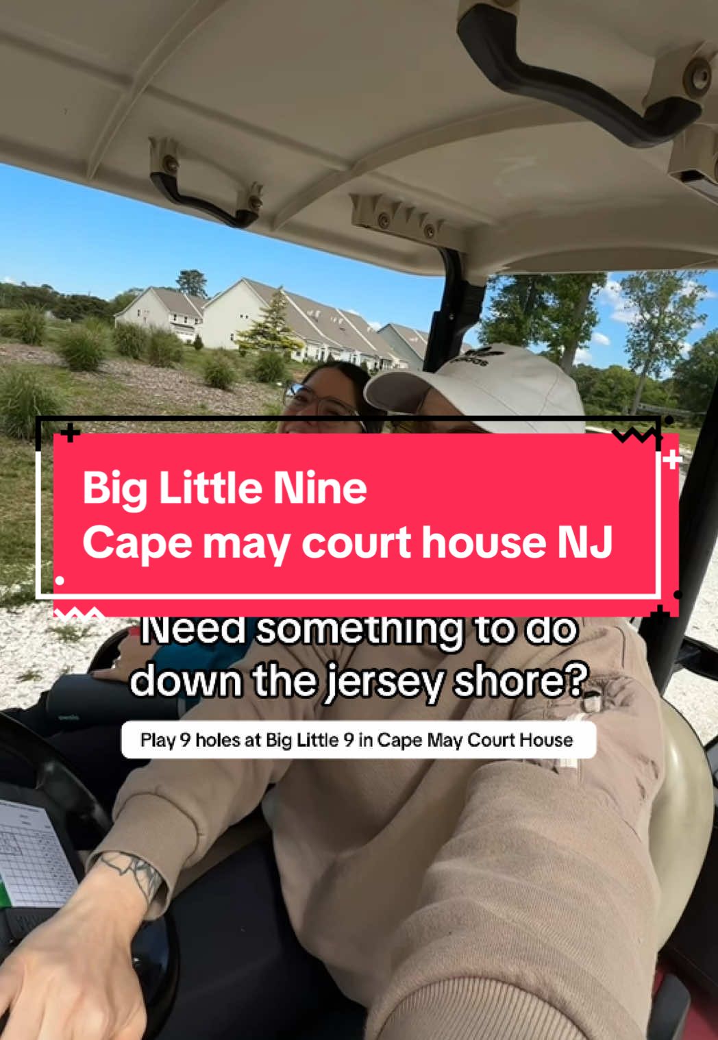 Need something to do down the Jersey Shore this summer?  Go golf nine holes at Big Little 9 ⛳️ perfect day activity down in cape May court house NJ #golfing #golftiktok #jerseyshore #capemaycourthouse #njthingstodo #southjerseythingstodo #southjerseyblogger #golftime #downtheshore #par3 #golfcourse #njgolf 