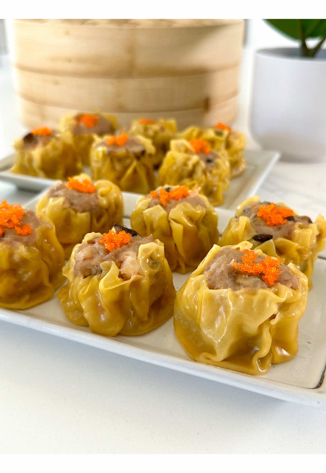 SHU MAI (STEAMED PORK DUMPLINGS) You can find the recipe on my blog at hermanathome.com (link in bio)! I don’t know about you but Shu Mai (or Pork Steamed Dumplings) has always been one of my favorite dishes at dim sum. There’s just something about that juicy pork and shrimp filling wrapped in a soft wonton wrapper—steamed to perfection—that hits the spot every time. I grew up eating these with my family and now you can easily make these at home. Give the recipe a try—I think you’ll love it! #dimsum #shumai #porkdumplings 