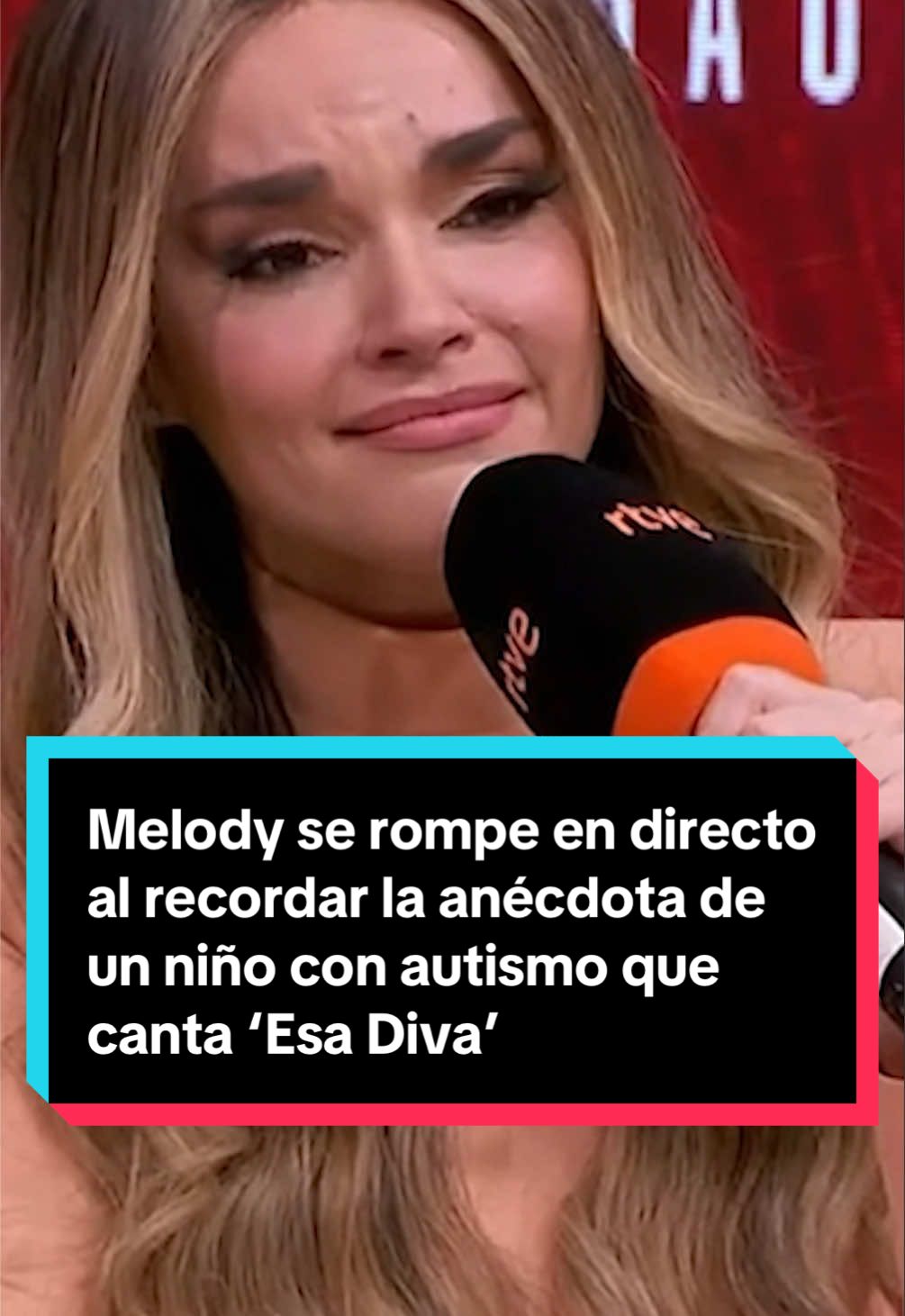 🔴 Melody se rompe en directo al recordar la anécdota de un niño con autismo que canta ‘Esa Diva’: “Casi no habla pero canta la canción