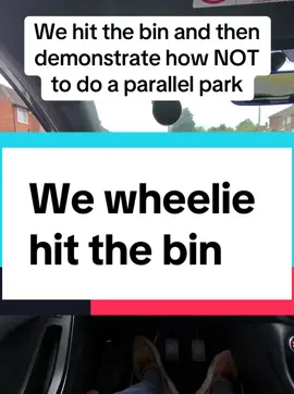 Don’t hit a bin on your driving test and if you go to wide when doing a parallel park you can easily end up on the pavement. #learntodrive #passyourtest #passmytest #drivinglessons #drivingtestsuccess #drivingtesttips #fyp #parallelparking #parking #manouvers 