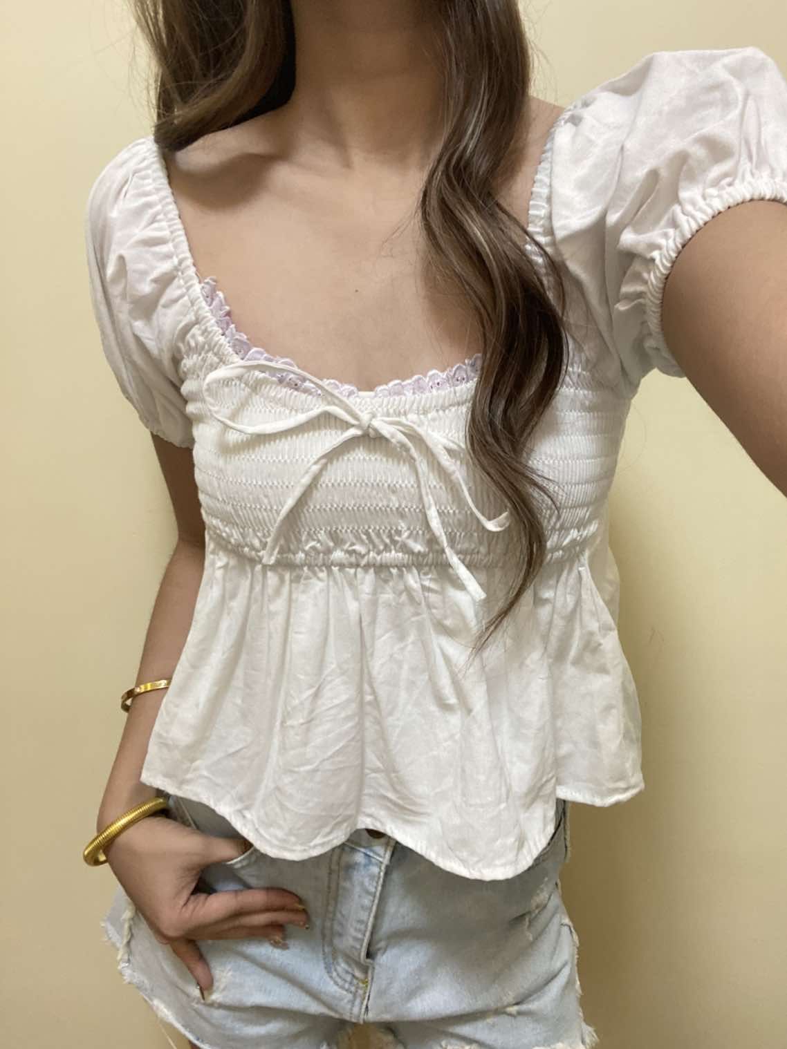a reminder for you to buy this top already!  #nakdclothingph #nakdclothingofficial #basictop #girlytop #demure #recommendations #topreco #outfitreco #classy #cleangirl #fashion #fashiontok #localbrand #makethisviral #whitetop #cute #fypツ 