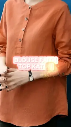 blouse faiqa top katun linen remi #fyp #viral 