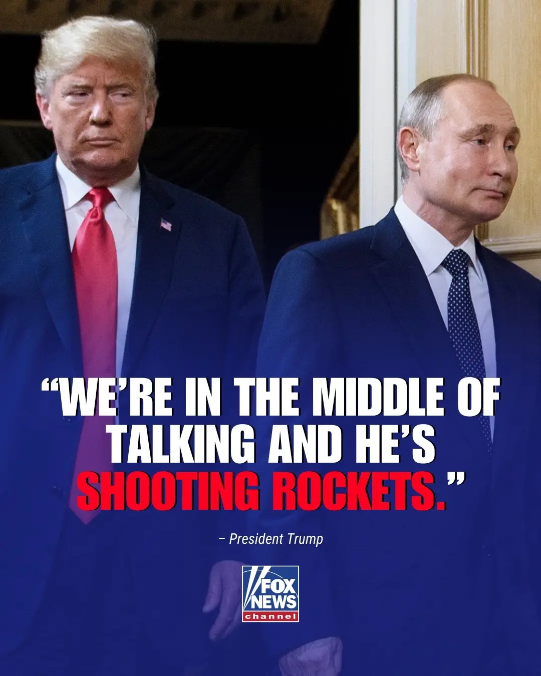 ‘WHAT THE HELL?' @President Donald J Trump unloads on Putin after Russia’s biggest air assault yet — says he’s “not happy” with the Russian leader and accuses him of “killing a lot of people.”