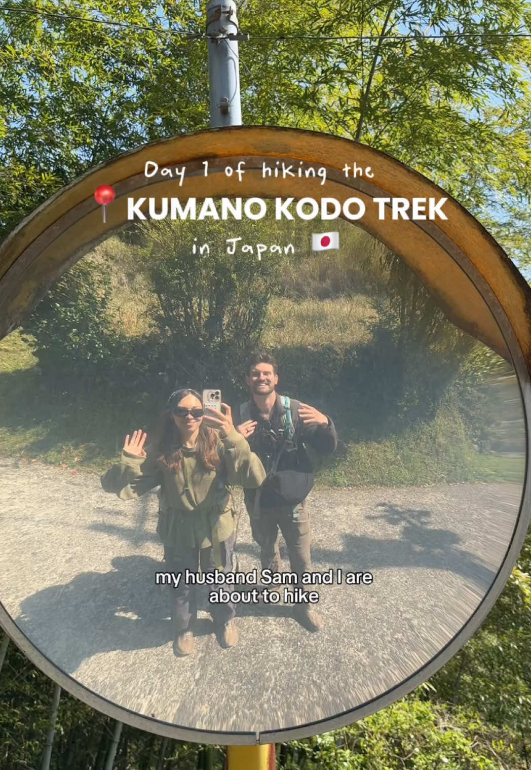 Day 1 of hiking the Kumano Kodo trek in Japan!! 🥾🇯🇵🎏 #kumanokodo #kumanokodotrail #japanhiking #japantravel #japan #hikingtravel #outdoorsygirl #hikinggirl 
