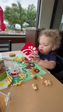 She has 0 interest in eating😒😂 #toddlerlife #toddlerhood #chickfila #momlife #jokes  @Chick-fil-A 
