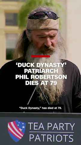 Phil Robertson, patriarch of the reality show “Duck Dynasty,” has died at 79, according to a family statement. Robertson founded Duck Commander, a business making duck hunting supplies, which later became the center of A&E's hit show. #CNN #news #duckdynasty
