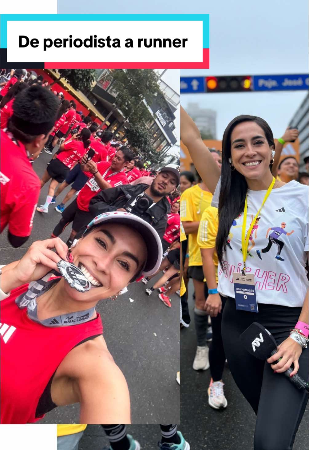 Cubriendo 2024 vs corriendo 2025 ❤️🏃‍♀️    #maratonlima42k 
