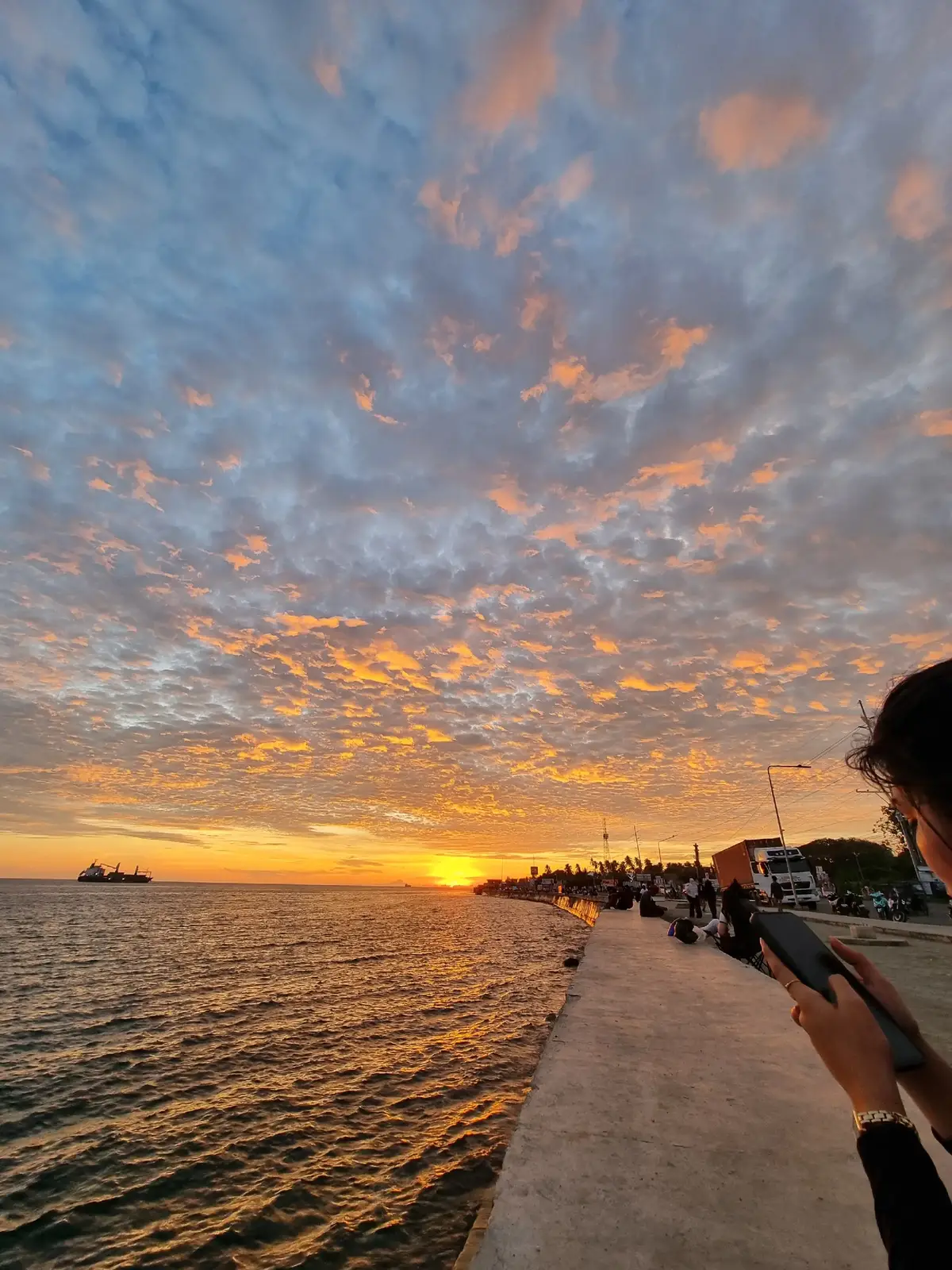 sunset pica captured by me  #fyp #sunset #sunsetlover #calm 