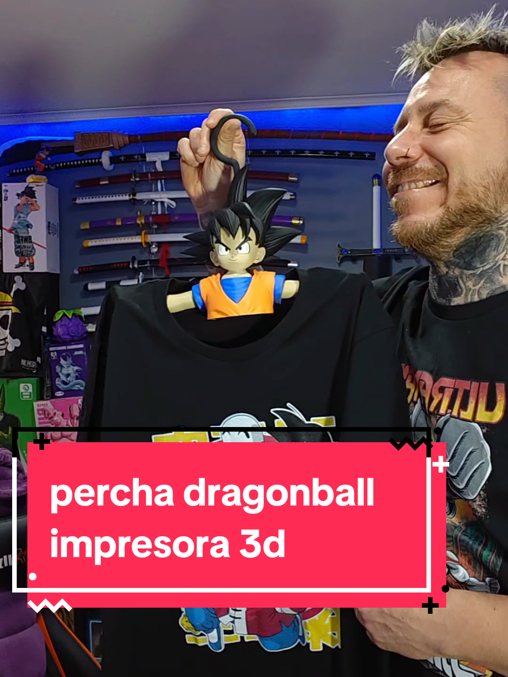 percheros dragonball impresos en 3d . Figuras de Dragon Ball en 3D: impresión, pintura y resultado final