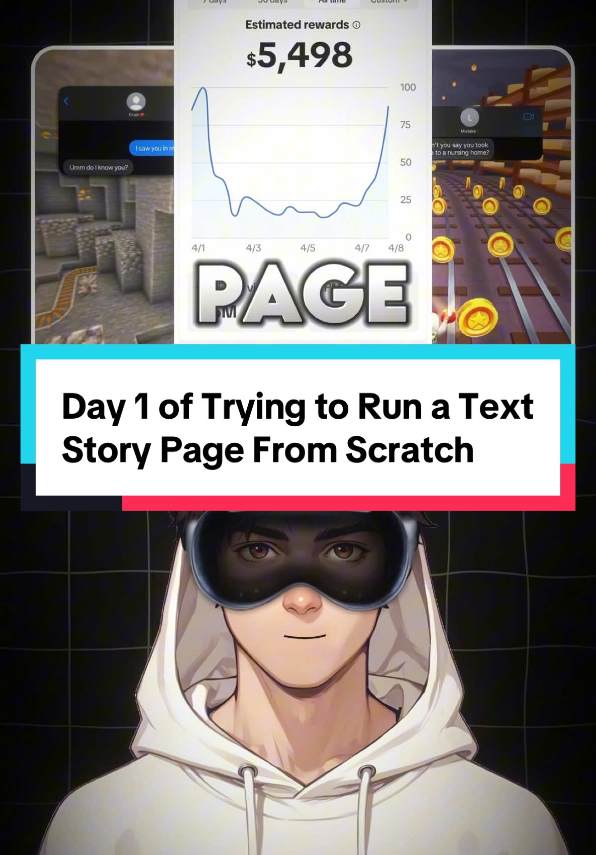 Day 1 of trying to run a text story page from scratch 📲🚀 #tiktokautomation #ai #aitools #contentcreator #makemoneyontiktok 