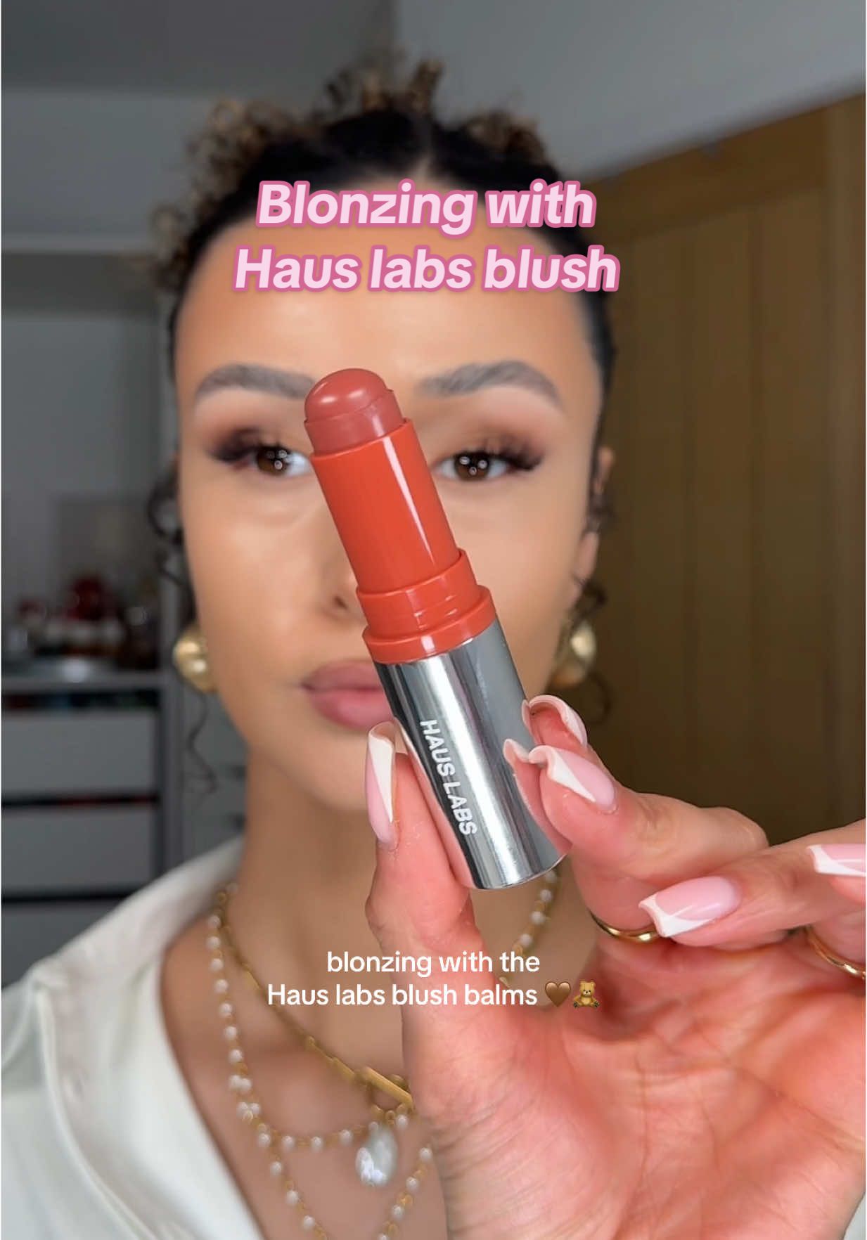 Blonzing with @Haus Labs by Lady Gaga 🧡🤎  Purchased from @Sephora UK (dc - HAN20SEPHORA ) #hauslabs #blonzing #blush #blushstick #glassyblushbalms #makeup (not an ad, purchased myself, no obligation to post)