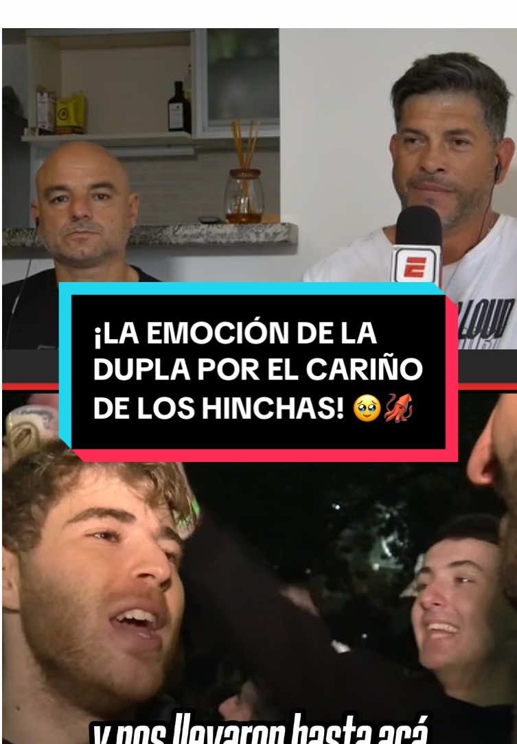 ¡SUS CARAS LO DICEN TODO! 🥹🦑 La dupla #Orsi - #Gómez, emocionada por el reconocimiento de los hinchas de #Platense ❤️⚽️ ▶️ Más 📺 #ESPNF3 en #DisneyPlus #TikTokDeportes #futbolargentino 