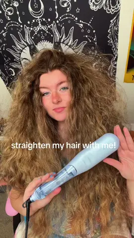 trying the *new* Wavytalk blue steamline pro straightener brush!🩵  i’m OBSESSED. each section basically takes one pass! (unboxing video just before this one) @wavytalkofficial  . . . #frizzyhair #puffyhair #wavytalksteamlinepro #wavytalk #longhair #straightener #hairtools #curlyhair #curls #wavyhair #hair #hairstyle #straighteningcurlyhair #hairtutorial #blowout #TikTokShop #wavytalknewarrivals #hairtools #hairstraightener #steamstraightener #hairtok #pr #onepasschallenge #WavyTalkOnePass @Danielle Athena y