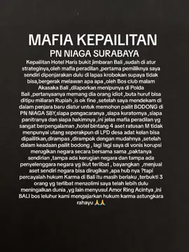 Bali bos hukum karma itu ada sesuai ajaran leluhur kami astungkara 🙏🙏@gerindra @Gibran Rakabuming @DPR RI @KPK_RI @Yusril Ihza Mahendra @Mahfud MD 