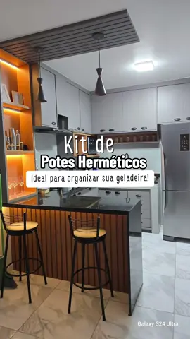 Kit com 24 Potes Herméticos com tampa que trava! Não derrama a comida da marmita.  #poteshermeticos #potes #pote scomtampa #geladeira
