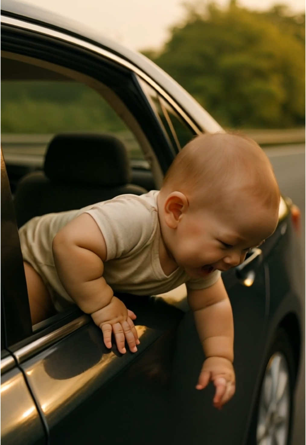 Bichon Frise saves baby from falling out of car 😱🐶 #herodog #dogsavesbaby  #bichonfrise #dogrescue #emotionalvideo #dramaticmoment #reallifehero  #caughtoncamera   #viralvideos  #bichonlove  #babyrescue #animalrescue 
