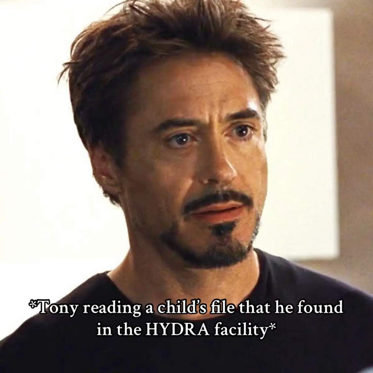 #ProjectVolkova  Tony Stark had gone through Hydra data dumps before. After Sokovia, after Project Insight, after dozens of Hydra cells had been wiped out or scattered. It was always the same—encrypted garbage, half-redacted files, blacked-out faces. But this one was different. The file they'd pulled from the lab where they found the girl was thick. Detailed. And it was locked behind three layers of biometric encryption, even dead-man protocols. Tony bypassed all of it. 