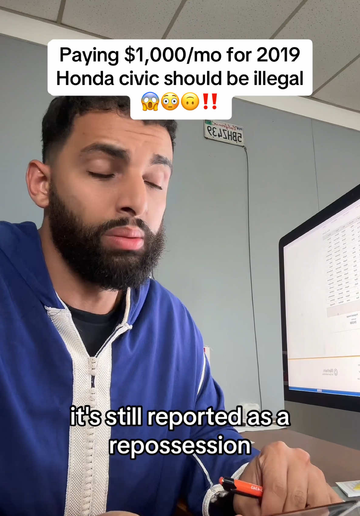 She wants the bank to come repossess her car because it’s too expensive! #cars #cardealer #fyp #honda #badcredit #tradein #carsales #carfinance #repo _-#cartok #dealership #dealershiptiktok 