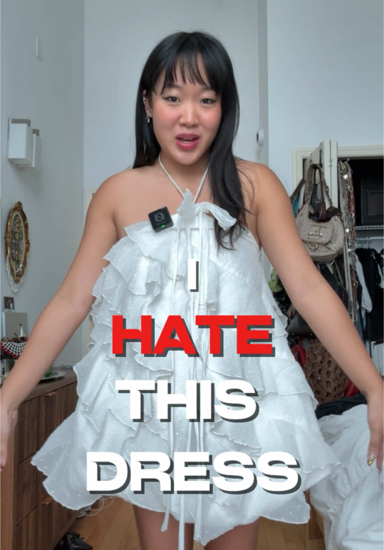 Styling the UGLIEST dress #styling #stylingoutfits #stylingideas #getdressedwithme 