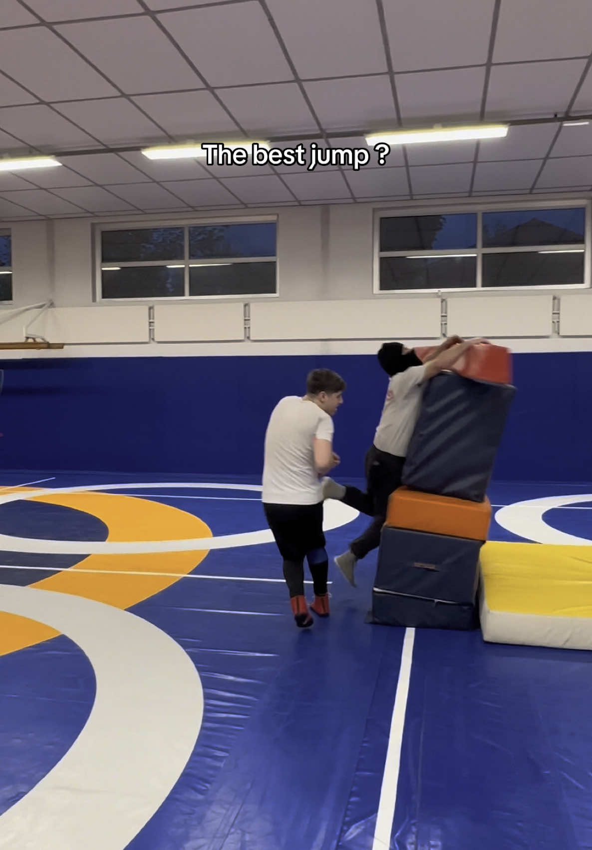 Last jump was hard 😹😹 #humor #sports #wrestling #game 