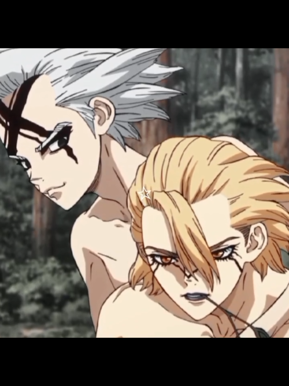 Single soul dwelling in two bodies. #stanxeno #fypage #foryou #edit #senkuishigami #senku #drstoneseason4 #drstoneseason3 #asagirigen #stanley #drxeno #pov #モズ #氷月 #foryoupage #trending #drstone 