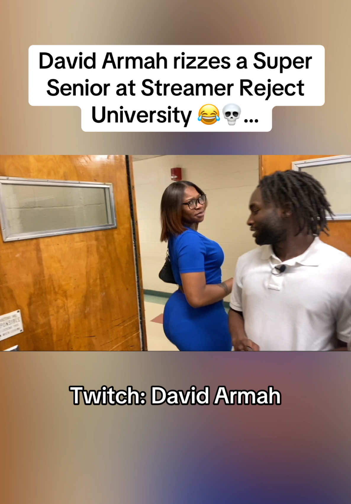 “Cause I think you look good and I might trick!” 😂 Twitch: David Armah #davidarmah #fypシ #viral #streameruniversity #rizz