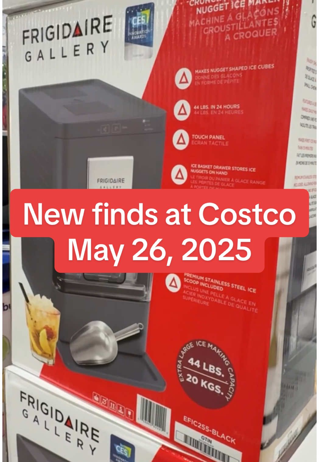 The best finds at Costco May 26, 2025. Happy shopping! @FRIGIDAIRE #frigidaireicemaker #CostcoFinds #newatcostco #CostcoHaul #creatorsearchinsights #newcostcofinds 