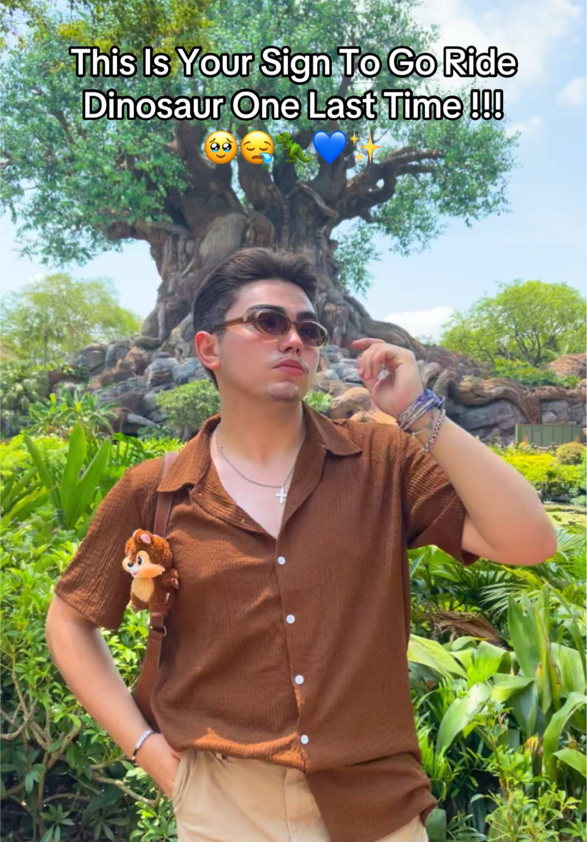 Go Ride Dinosaur One Last Time Before They Close It !!! 🥹😪🦖💙✨ #foryou #funny #like #disneyparks #dinoland #dinosaur 🤪