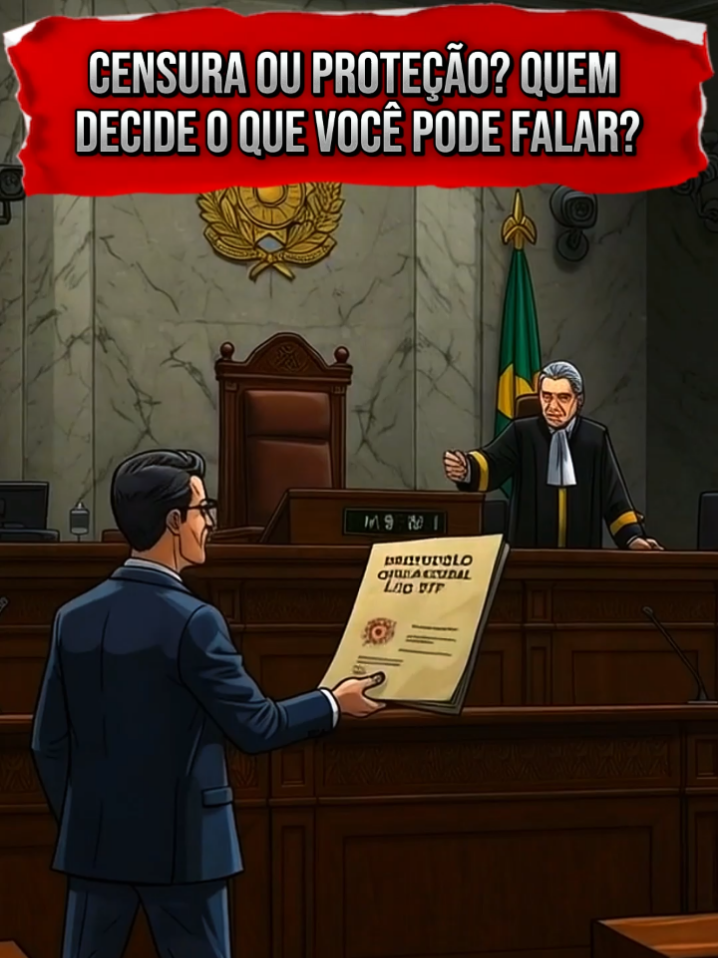 Censura ou proteção? Quando o governo decide o que você pode ou não dizer, a liberdade ainda existe? #noticias 