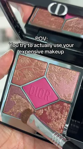 When you go to actually use your expensive makeup 💀 #makeup #luxurymakeup #BeautyTok 
