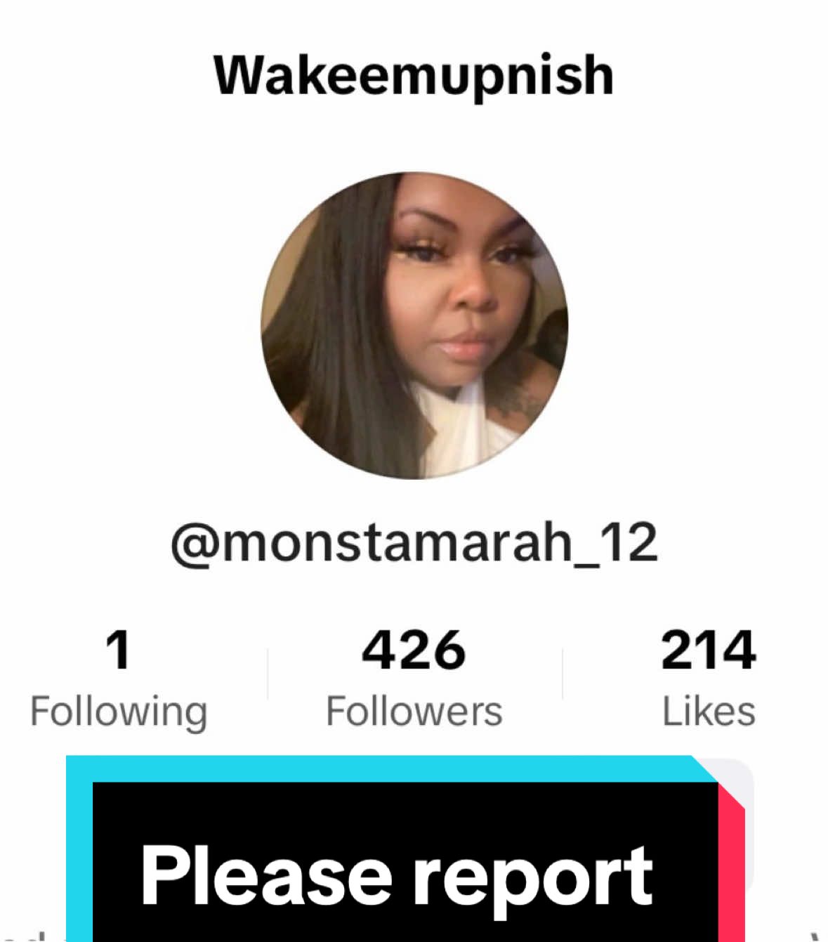 Please go report this page they have made a fake page of me this is not me @tiktok I have reported a few pages