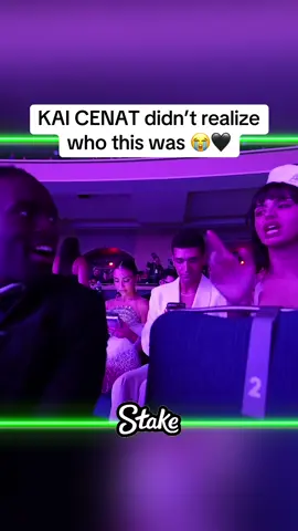 KAI CENAT didn’t realize who this was 😭🖤 #Kai #kaicenat #twitch #fyp #ama #americanmusicawards #musicawards #redcarpet #live #celeb #awards #music #rap #rebeccablack 