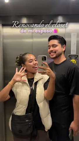 Maicky en su nueva era ✨aesthetic y con buen estilo✨ jshsjs ya saben, guarden este video con los points cuando les toque a sus novios o esposos renovar clóset 🤭 #shopping #gamarra #ropahombre #esposos #vidadecasado 