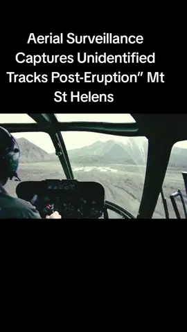 Aerial Surveillance Captures Unidentified Tracks Post-Eruption”#fyp #usa #america #mtsthelens #volcano #jurrasicpark #dinasour #prehistoric #fyp #sasquach #bigfoot #giants #fyp #disturbing #nationalpark #wilderness 