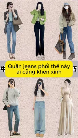Quần jeans phối thế này ai cũng khen xinh #fyp #xuhuong #tipsphoido 