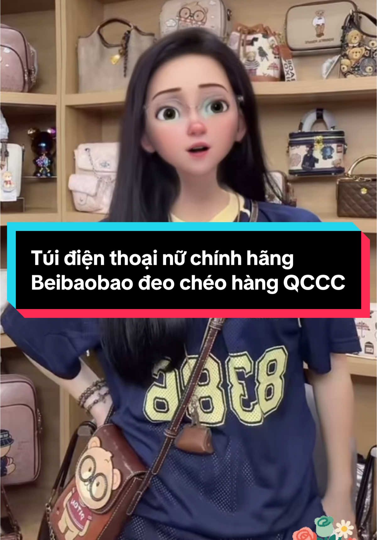 Túi điện thoại nữ chính hãng Beibaobao đeo chéo hàng QCCC #tuinu #tuixinh #tuidienthoai #tuideocheo #thoitrangnu #phoidoxinh #xuhuong #thinhhanh #viralvideo #TikTokFashion #longervideos 