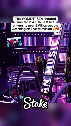 The MOMENT SZA shouted   Kai Cenat & STREAMING   university over 2Million people watching on Live television 😳❤️ #kaicenat #sza #fyp #viral #streameruniversity 