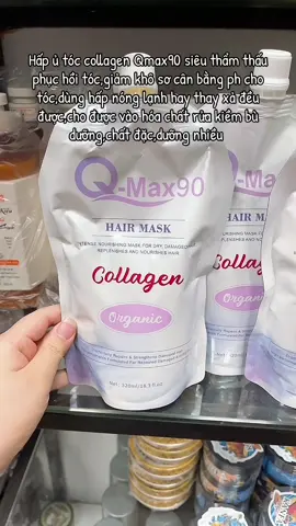 Hấp ủ tóc collagen Qmax90 siêu thẩm thấu phục hồi tóc,giảm khô sơ cân bằng ph cho tóc,dùng hấp nóng lạnh hay thay xả đều được,cho được vào hóa chất rửa kiềm bù dưỡng,chất đặc,dưỡng nhiều #mptoc1710 #hastag #hapcollagen #danhchosalon #spa #danhchomoinguoi #xuhuong 