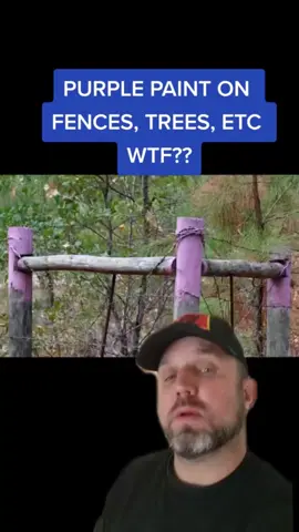 Purple Fence Posts or Objects in Texas #Texas #trespass #land #landforsale #ranchlife #jamesbigleyranches