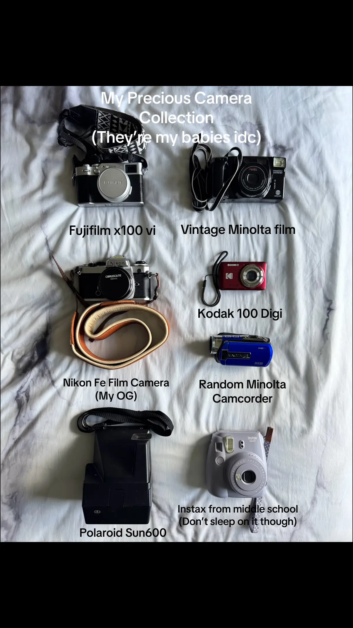 Film girls RISE UP ⬆️ #cameratok #filmphotography #cameras #collection #fujifilm #x100vi #fyp #photography #digitalcamera #viral 