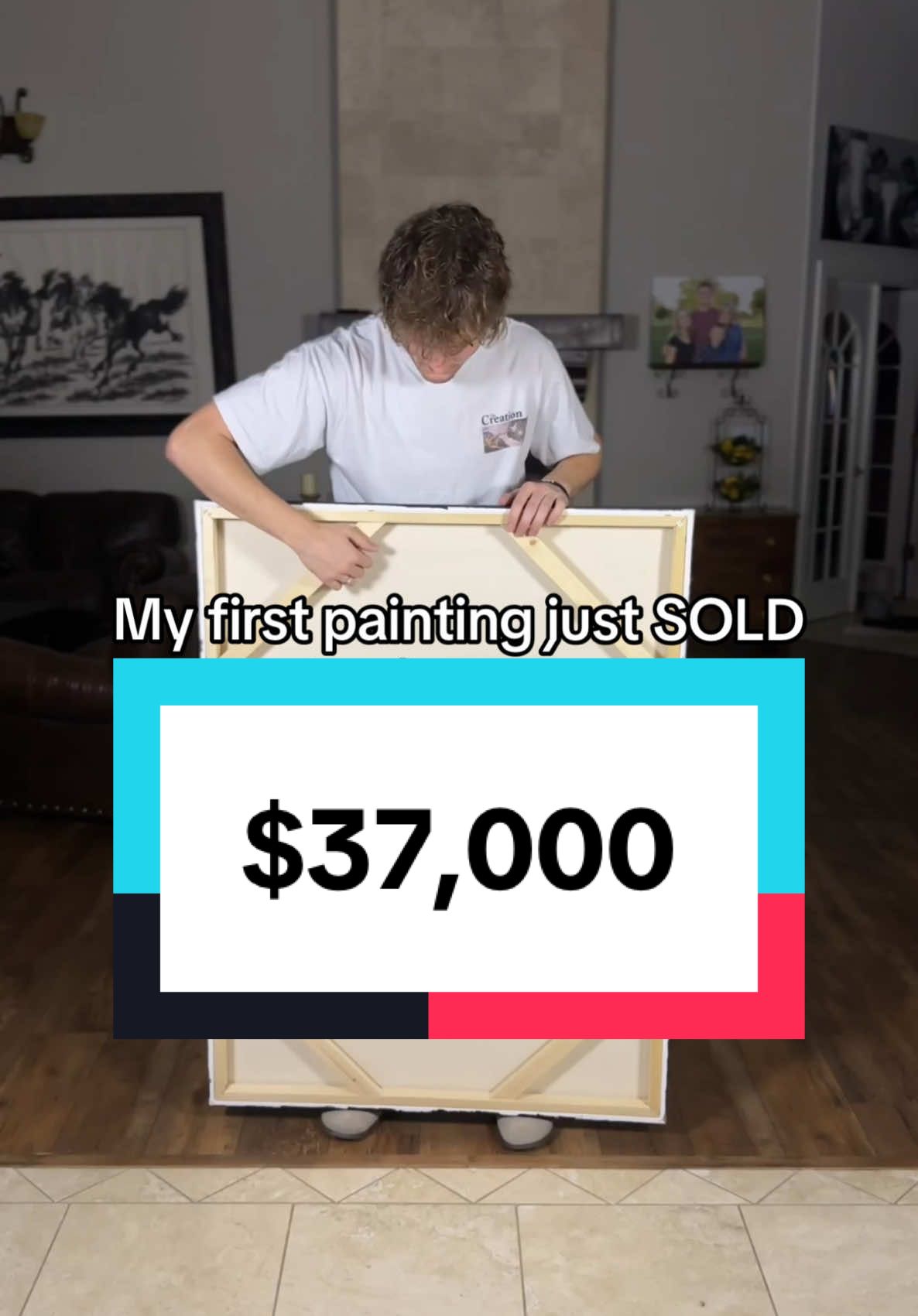 Jokes, it’s in my momma’s house 🤙  #art #artist #painting #artistoftiktok #acrylicpainting #paintingreveal 