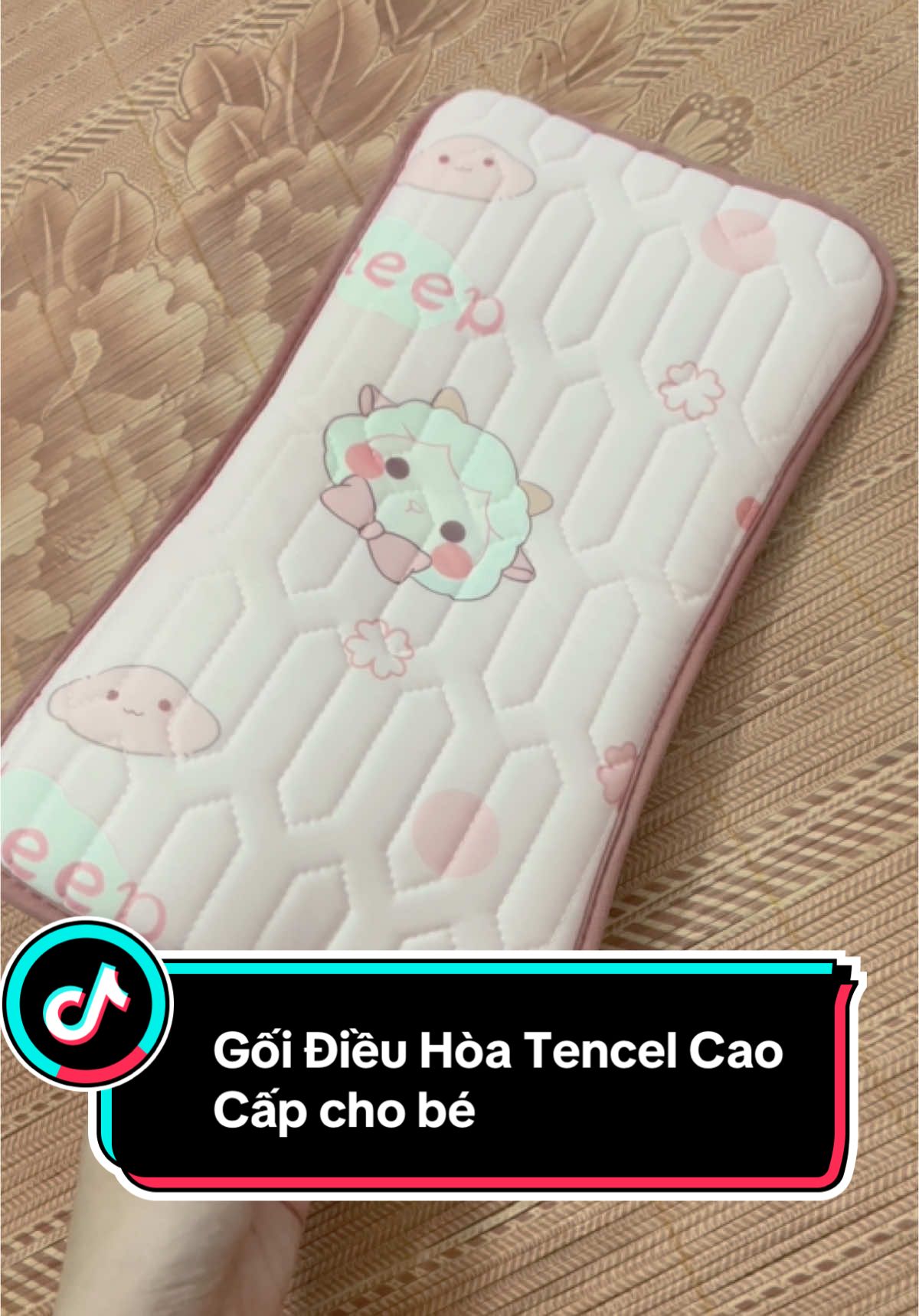 Gối điều hòa Tencel cao cấp cho bé , thoáng mát giúp ngủ ngon hơn #goidieuhoachobe #xuhuong #tiktok 