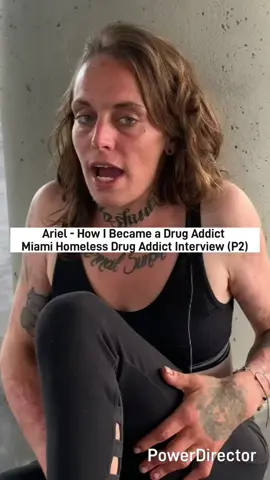 Ariel - How I Became a Drug Addict - Miami Homeless Drug Addict Interview (P2) #homelessness #talesfromthestreets #fyp 