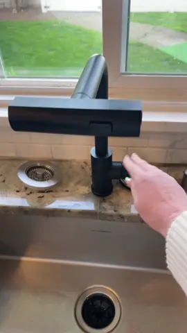 This kitchen faucet is so cool! The waterfall is perfect for washing dishes  #waterfallfaucet  #kitchenfaucet  #kitchensink  #kitchenaccessories  #kitchendecor 