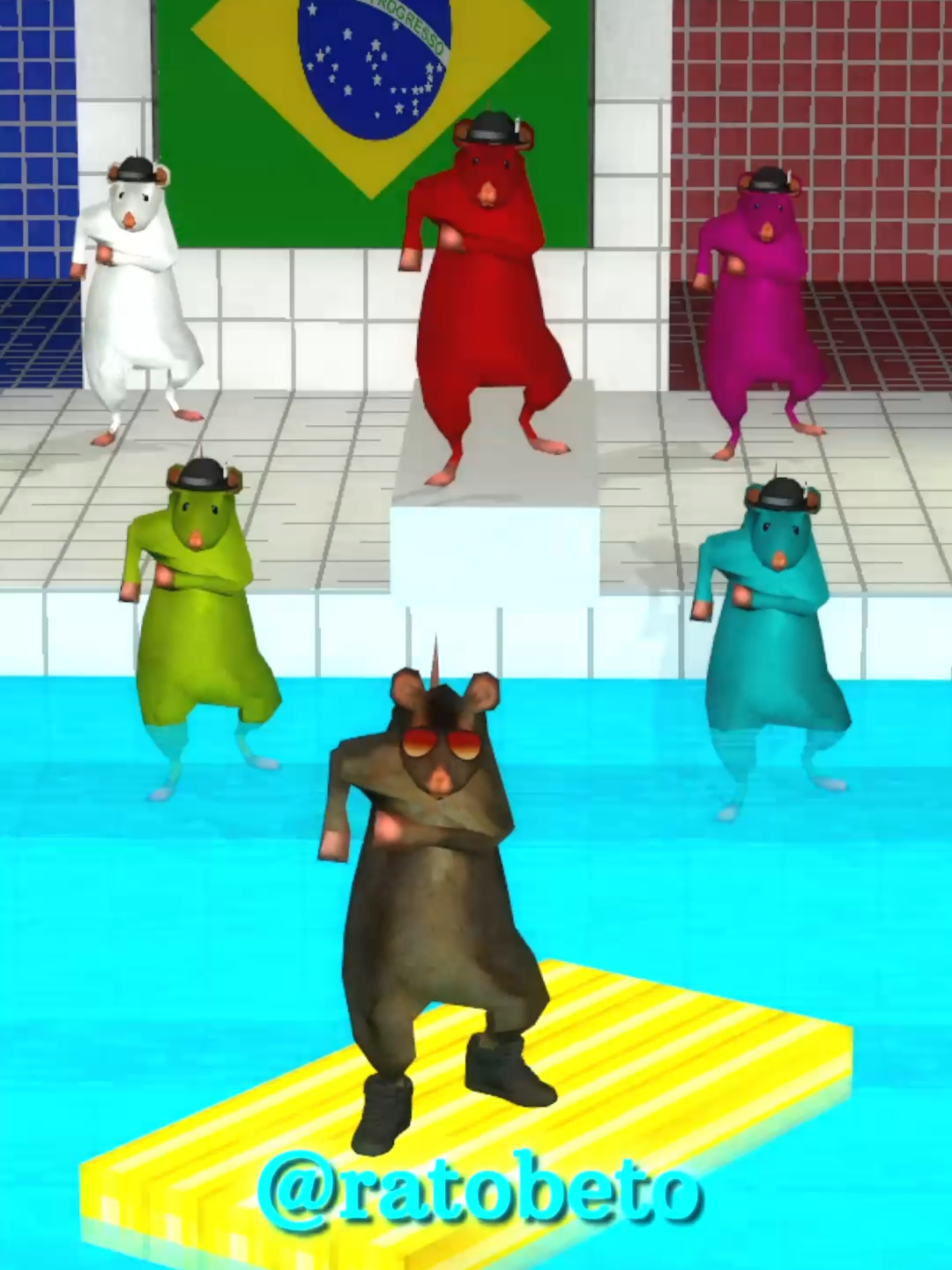 Piscinão dos ratos #ratobeto #musica #letras #dança