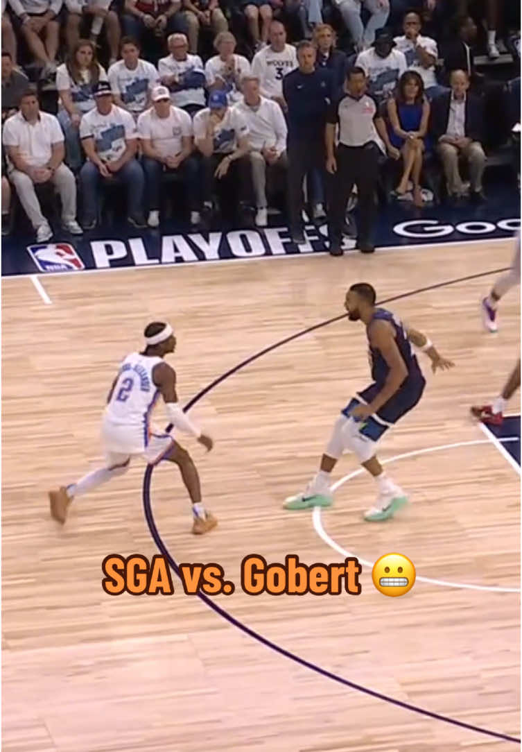 Too easy for Shai 👀🔥 #NBA #basketball #shaigilgeousalexander #okcthunder #rudygobert 