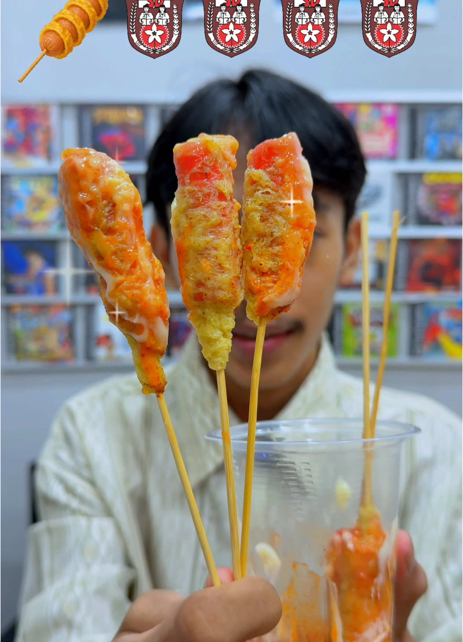Makan serba jajanan SD 😍🤤 Next makan apa lagi nih? #mukbangers #asmrsounds #asmreatingsounds #asmr #food #Foodie #eatingshow #eatingsounds #emojichallenge #makan #makananviral #makansesuaiemoji #makanemoji #telurgulung #cilok #SD #sekolah 