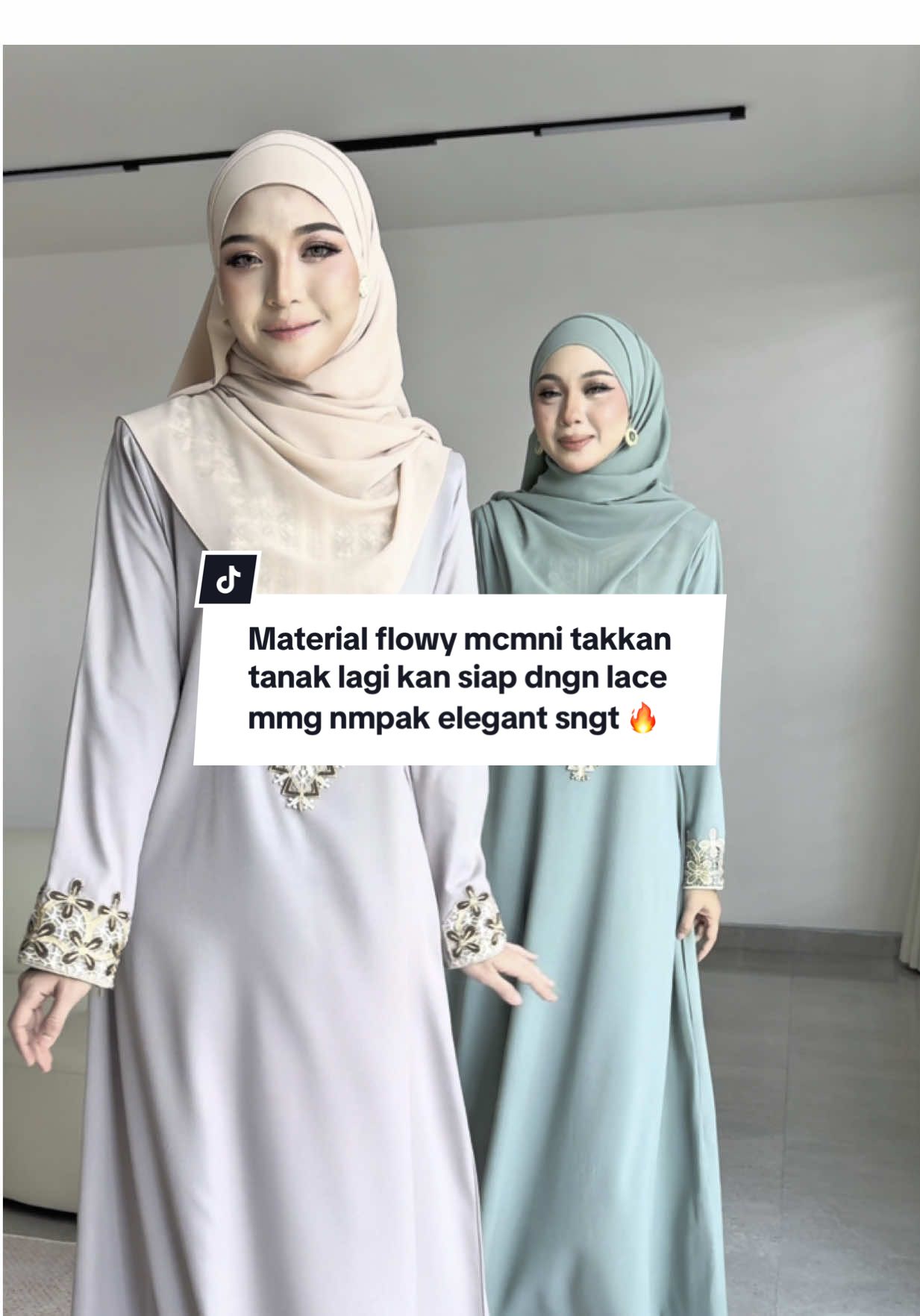 Aylaa jubah ni sesuai utk pakai raya haji nanti, yg nak simple2 tapi nice korg kena ada this Aylaa.. 🥰✨ Jom masuk live launching Rabu ni jam 9pagi tau 🔥 #nfhboutiquegallery #jubah #jubahmuslimahterkini2025 #jubahlace #tiktokshop 
