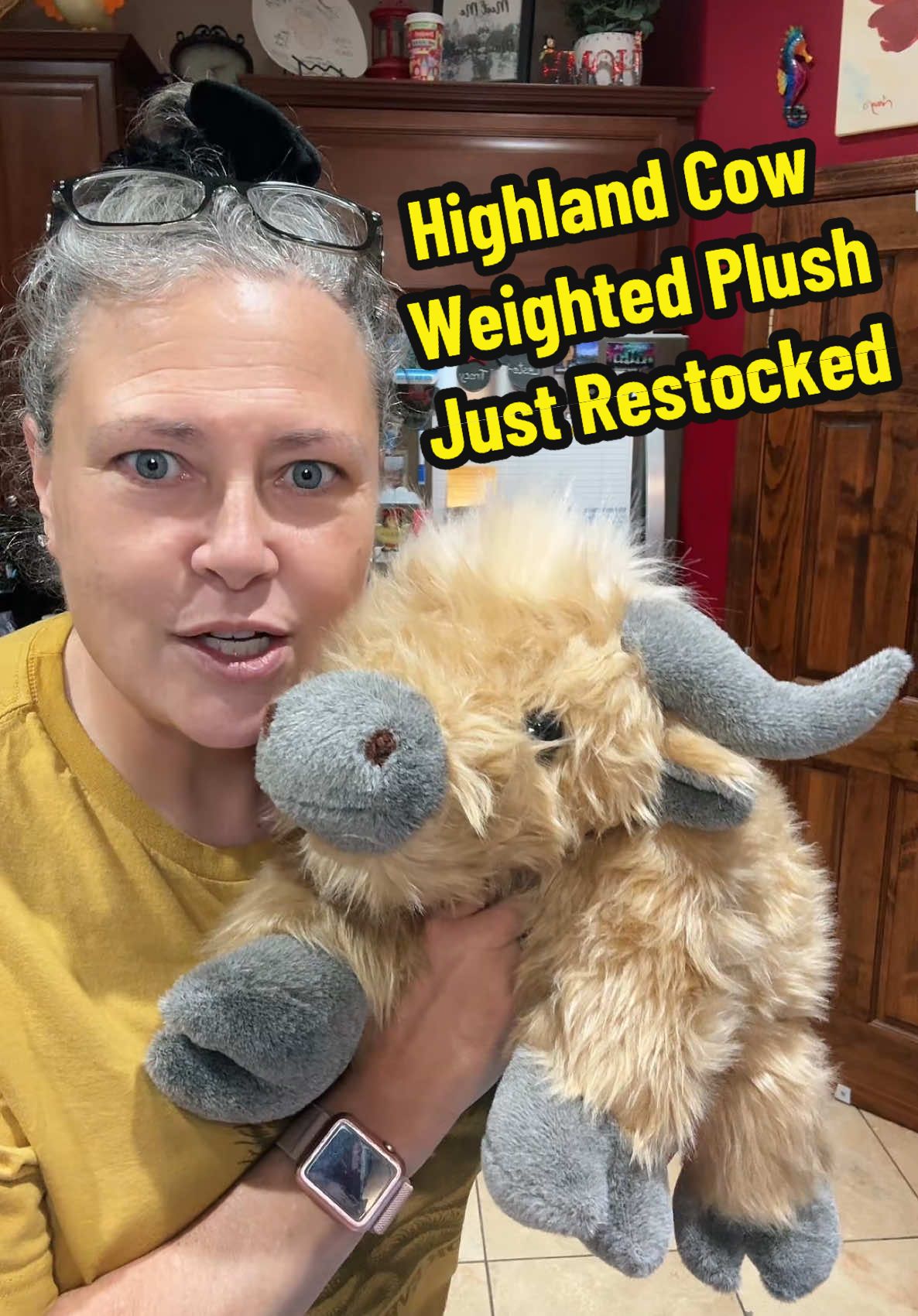 Run and get your highland coo! He is back in stock but he goes fast. #tiktokshoprestock #funinthesun #TikTokShopCreatorPicks #TTSLevelUp #TikTokShopSummerTurnUp #TTSCreatorBash #highlandcow #highlandcoo #weightedplush 