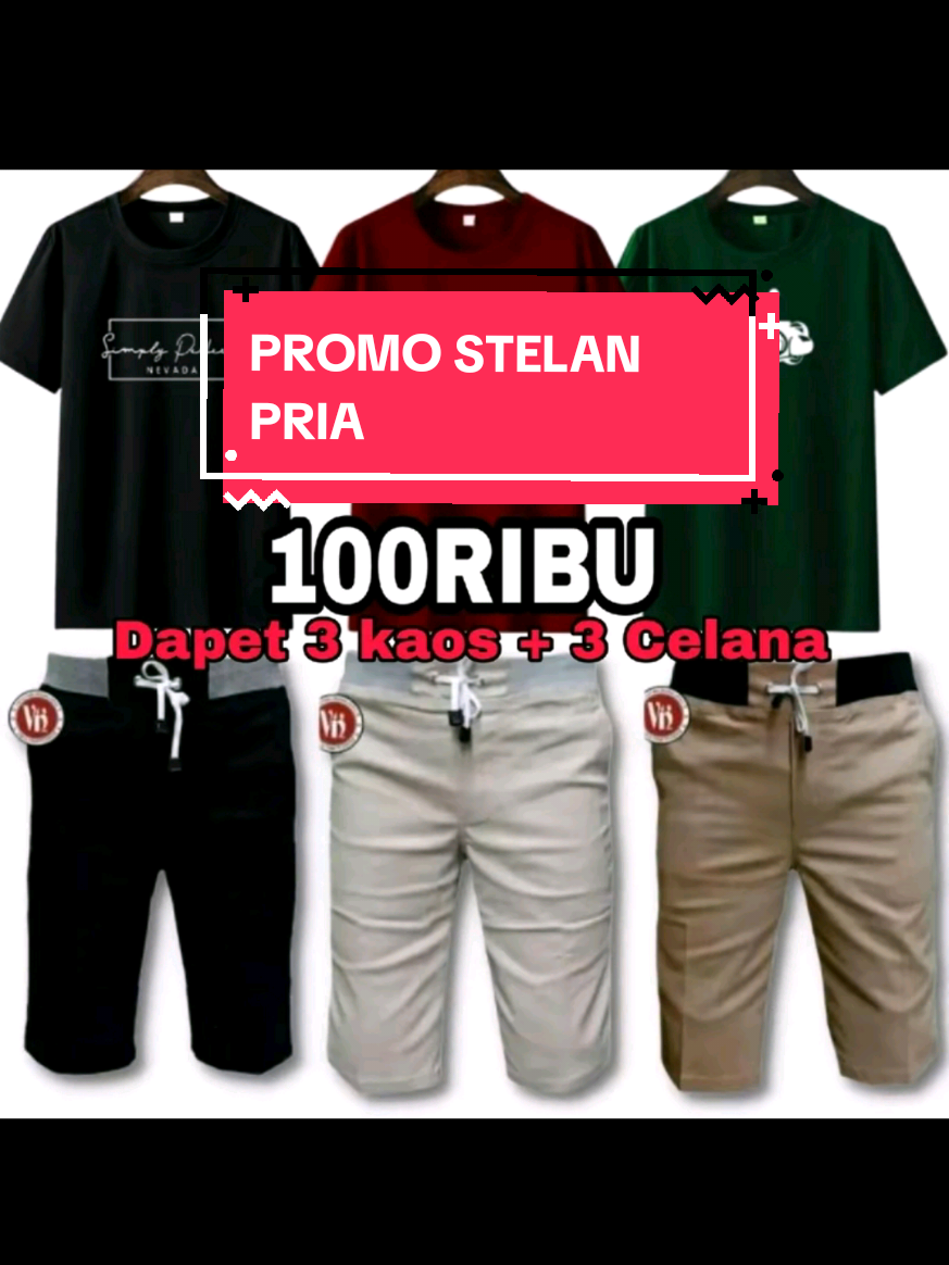 PAKET HEMAT GILA!!! Cuma 100 ribuan udah dapet 3 KAOS KATUN TEBAL + 3 CELANA CHINOS PENDEK buat cowok dewasa! Motif keren, bahan adem dan nyaman dipakai sehari-hari. Langsung borong sebelum kehabisan! Cocok buat nongkrong, nyantai, sampai jalan-jalan! Klik link di bio atau langsung cek: #guncang66spesialgajian  #Guncang66SpesialGajian #pakethemaat #celanapendekpria #kaoskeren #fashionpria #ootdpria #celanachinos #hematgajian #tokopediapromo #zonashopping #satukontentiaphari  #semuabisaaffiliate #FYP #fyppppppppppppppppppppppp 